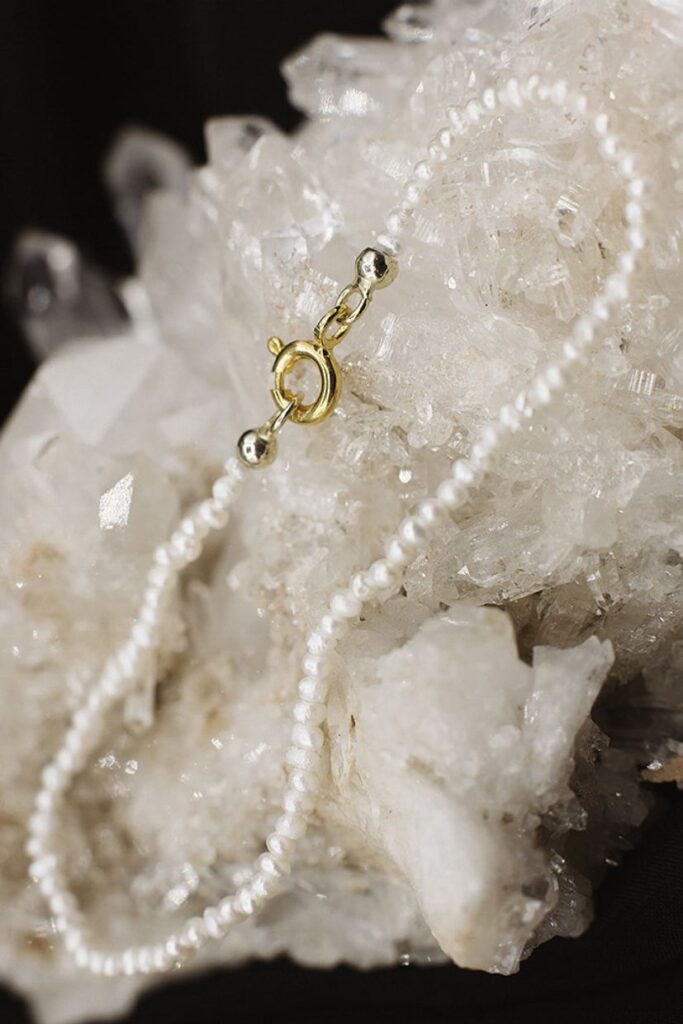 Goldcircus Mini-Suesswasserperlen-Armband in 585Gelbgold