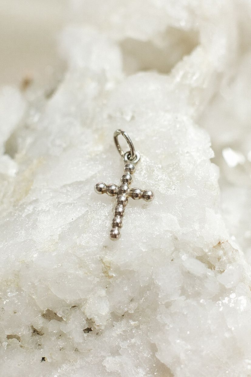 Bubble Kreuz Anhänger 926 Sterlingsilber