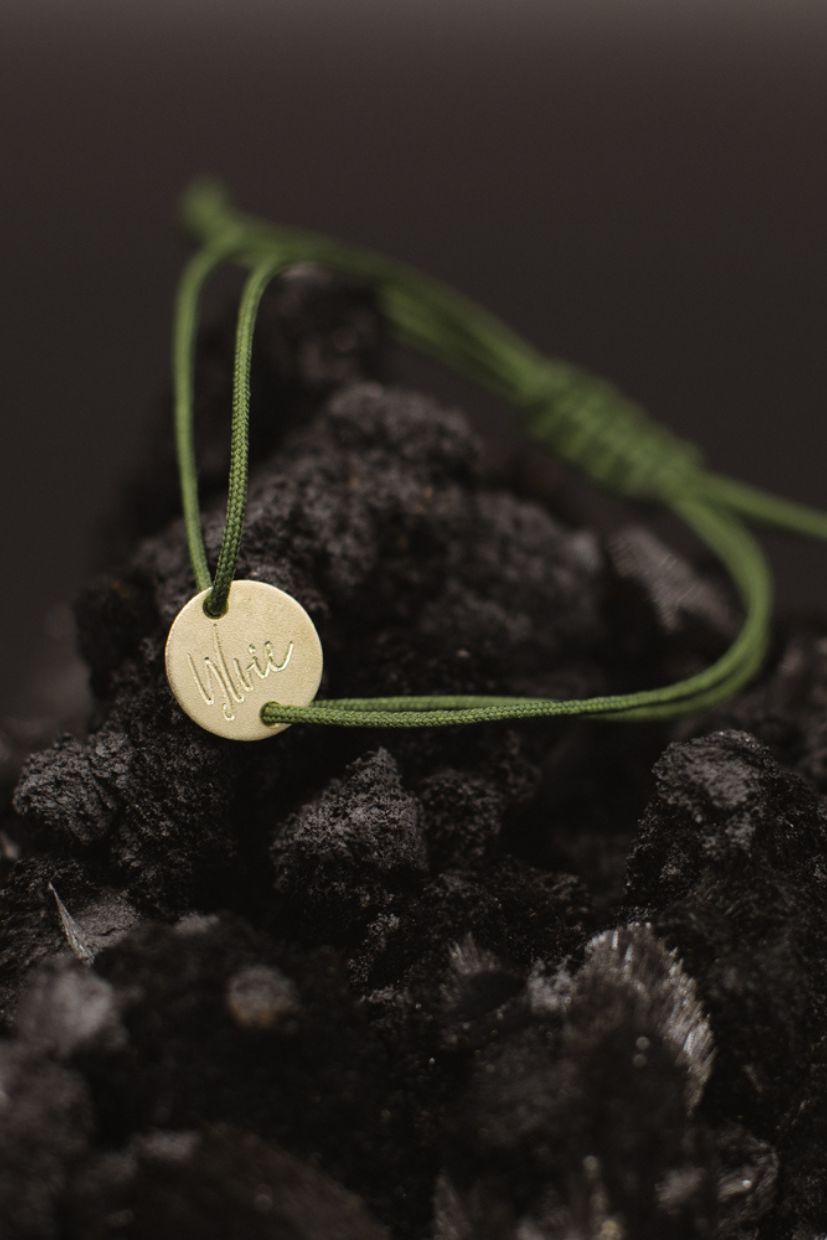 Goldcircus Baby-Name-Bracelet / Namesarmband mit Gravur in 585 Gelbgold