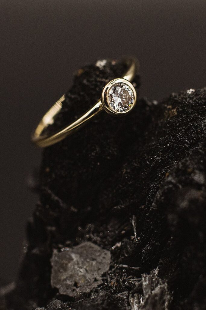 Pure Billant Ring 0,20 ct in 585 Gelbgold