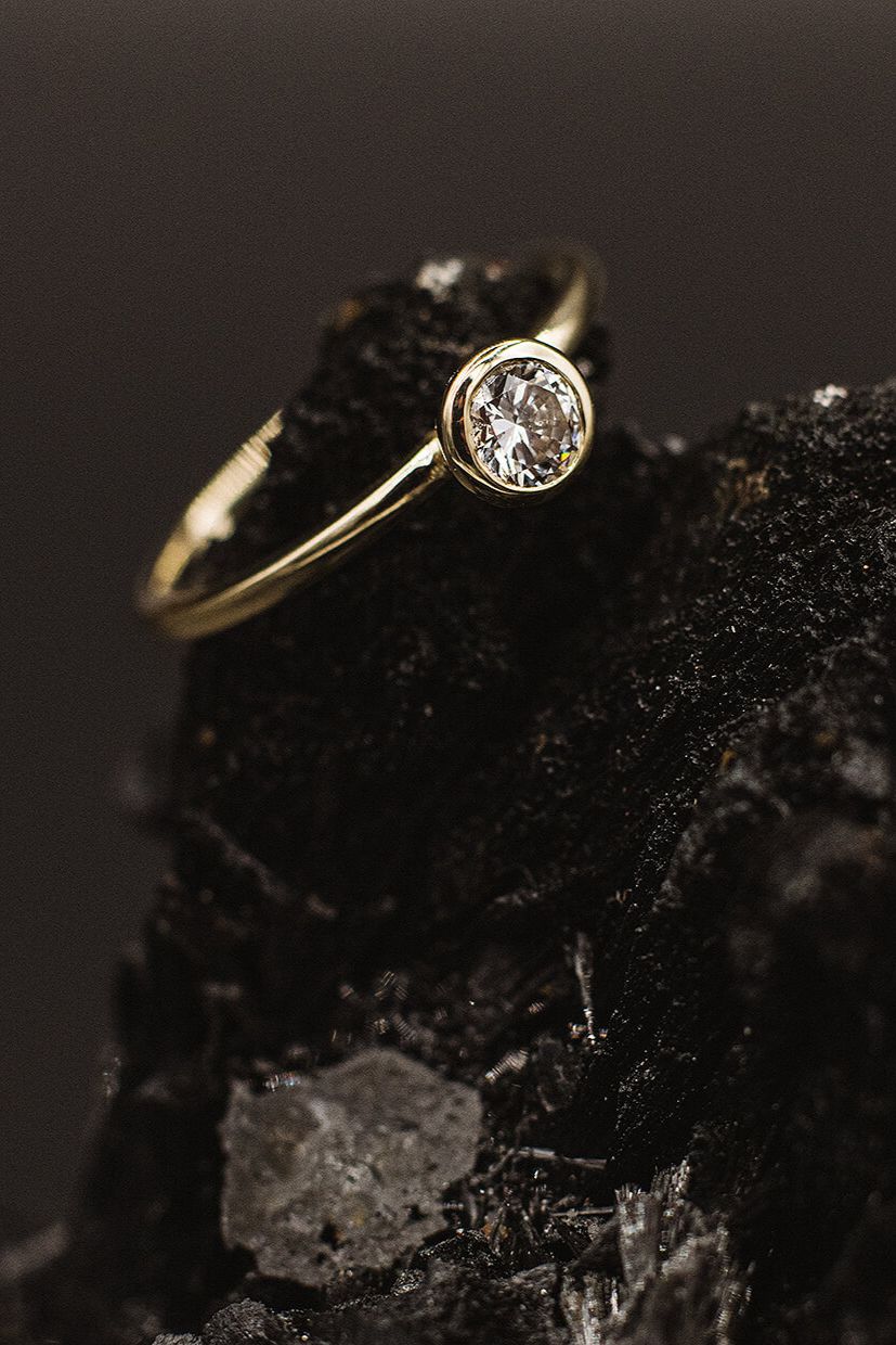 Pure Billant Ring 0,20 ct in 585 Gelbgold