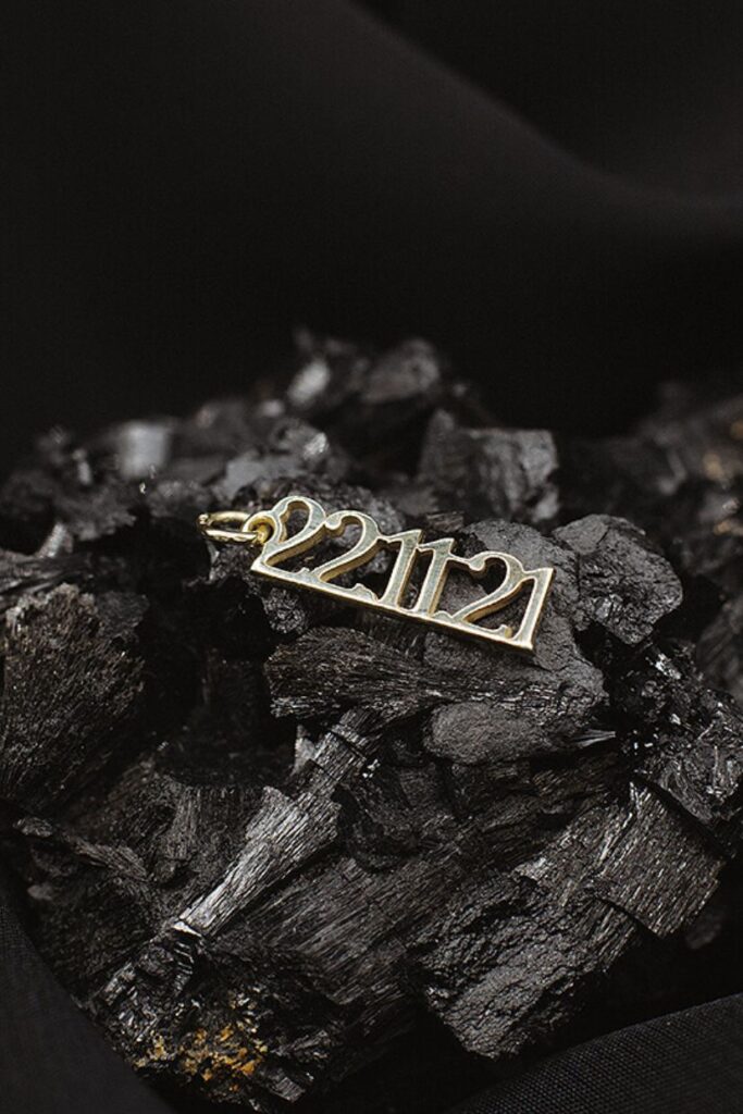 Goldcircus Datum-Zahlen Anhaenger / Special Date Anhänger 585 Gelbgold