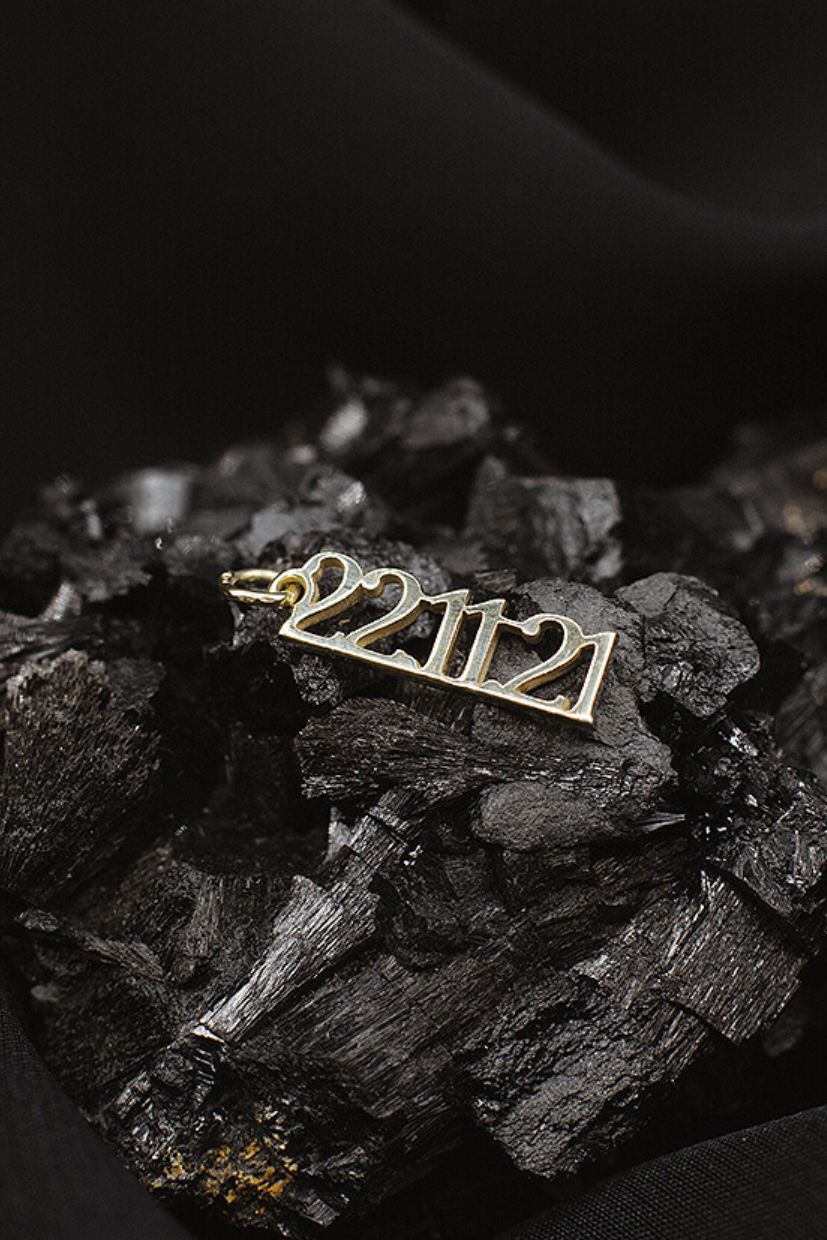 Goldcircus Datum-Zahlen Anhaenger / Special Date Anhänger 585 Gelbgold