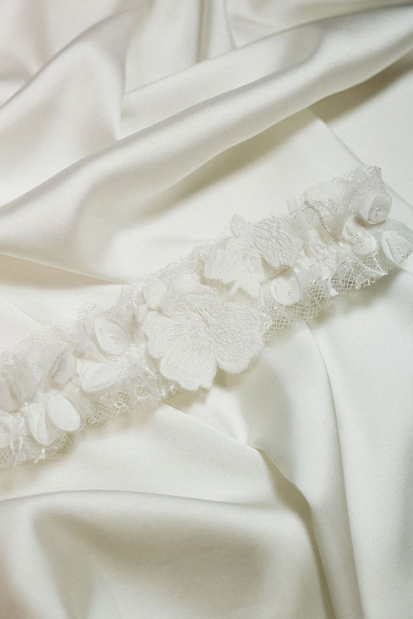 Strumpfband mit Spitze Goldcircus