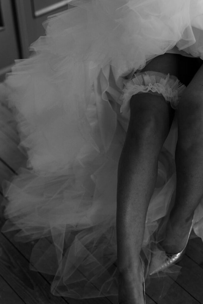 Tüll-Strumpfband Goldcircus