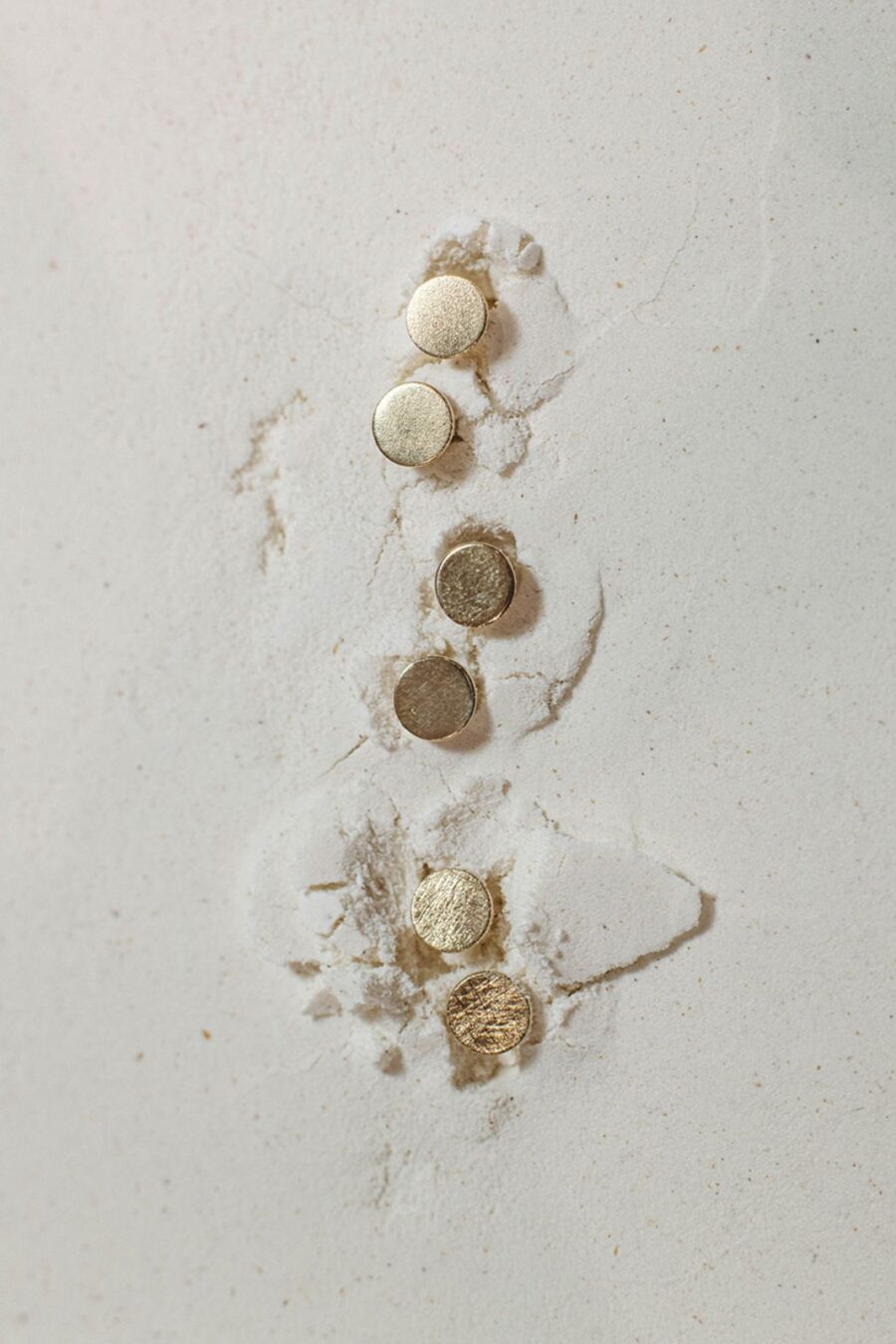 Plate Ohrstecker verschiedene Oberflächen