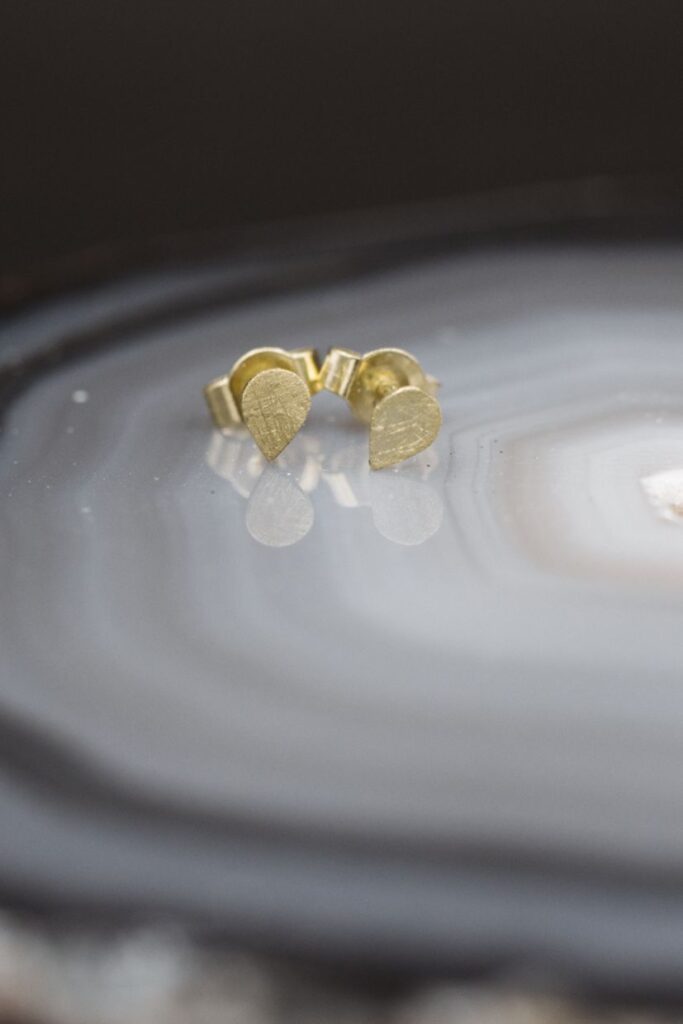 Drop Ohrstecker aus 585 Gelbgold von Goldcircus